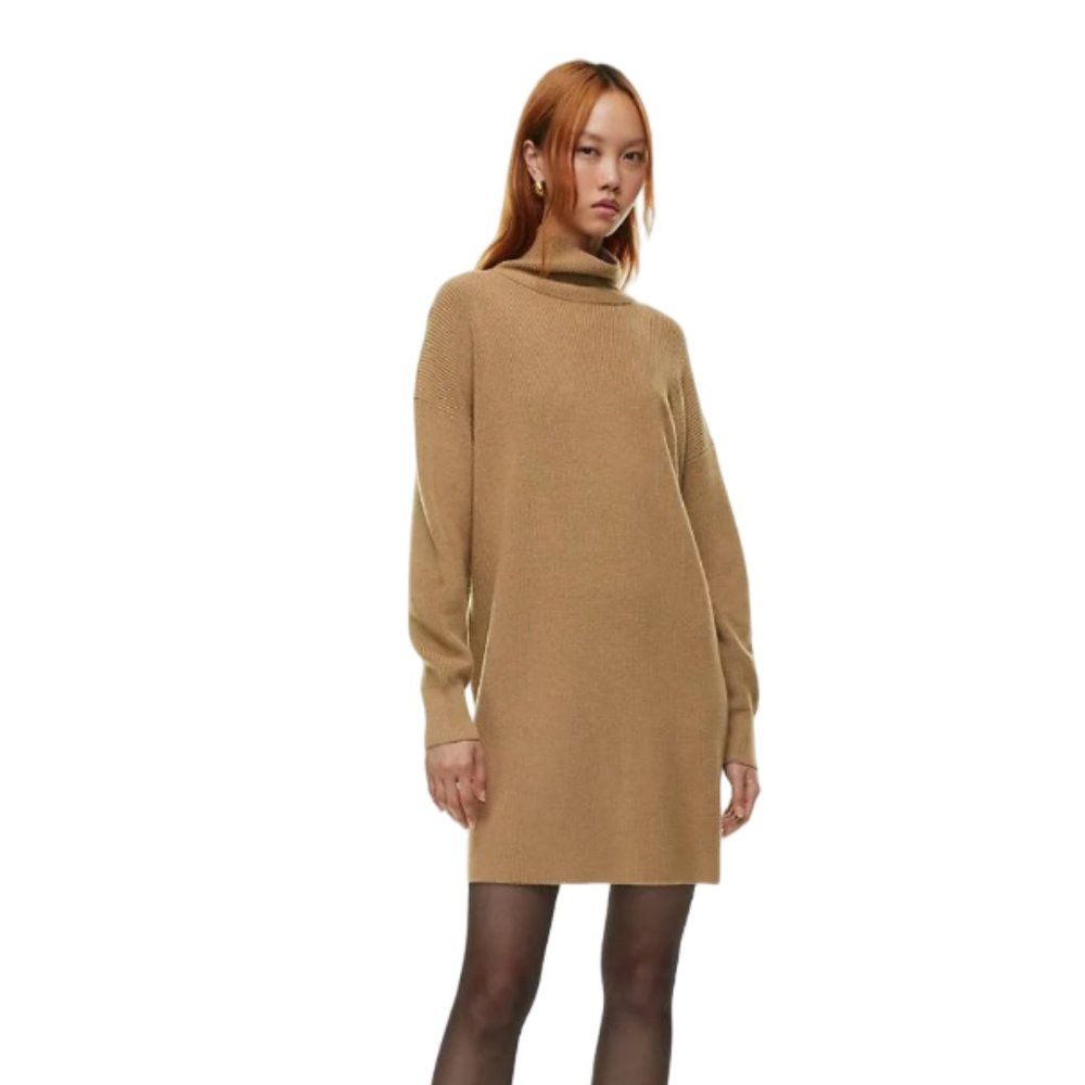 BABATON | Long Sleeve Turtleneck 100% Merino Wool Black Maclean Dress (Size M/L) - Picture 2 of 10